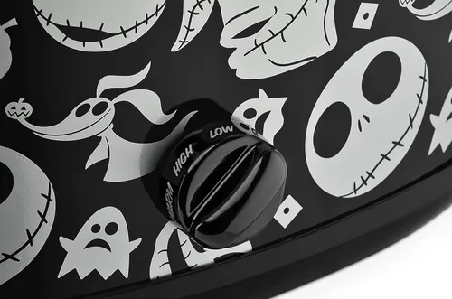 Miniatura 3 de Disney The Nightmare Before Christmas Olla de Cocción Lenta por Select Brands - Electrodoméstico de Cocina de 7 Cuartos - Recipiente de Gres