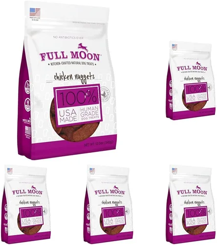 Miniatura 7 de Full Moon Nuggets de Pollo - Golosinas para Perros Saludables, Naturales y de Grado Humano, Hechas en Estados Unidos, 12 onzas