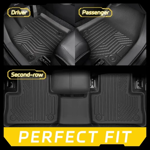 Miniatura 2 de Alfombrillas de Piso para Toyota RAV4 (Incluye Híbrido) 2025 2024-2019 6 Piezas Alfombrillas RAV4 Todo Clima Juego Completo para Accesorios Toyota