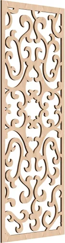 Miniatura 34 de Smithfield Paneles de pared decorativos de madera con calado, 13 3/8 pulgadas de ancho x 34 3/8 pulgadas de alto x 3/8 de alto, roble rojo rojo