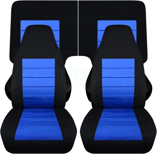 Miniatura 51 de Totally Covers Compatible con cubiertas de asiento para Chevy Camaro 1982-1992: Negro - Juego completo (23 colores) Cupé/Convertible Banco