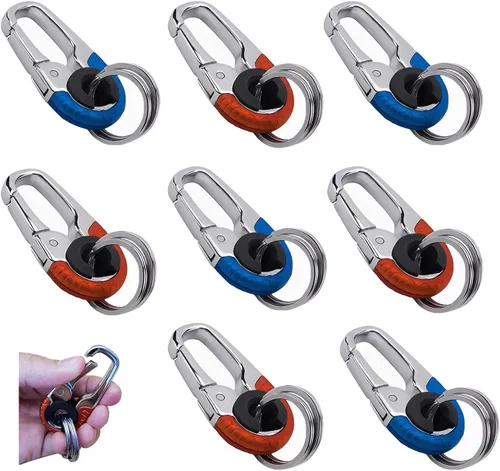 Miniatura 10 de Llavero creativo de acero inoxidable, llavero de acero inoxidable interior de automóvil 2023, llavero de coche para hombre, llavero de coche para 2