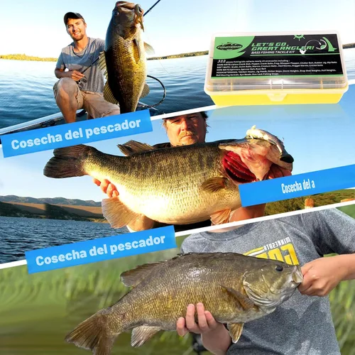 Miniatura 6 de FONMANG Kit de Señuelos de Pesca de 322 Piezas - Buzz Bait/Señuelos Spinner/Jig/Rana, Caja de Aparejos de Pesca con Aparejos Incluidos, Cebo