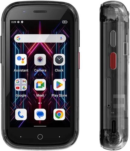 Miniatura 2 de Unihertz Jelly Star Mini Smartphone de 3 pulgadas más pequeño pequeño 4G teléfono celular Android 13 diseño transparente LED luz NFC OTG 8 GB RAM