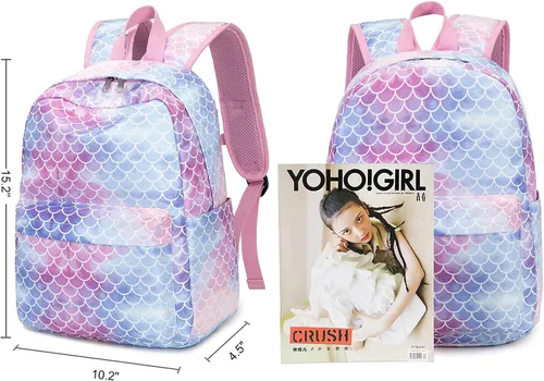 Miniatura 8 de CAMTOP Juego de morral y lonchera para niñas de preescolar y primaria