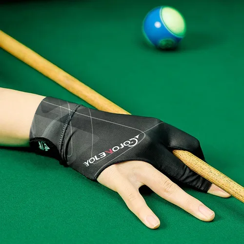 Miniatura 7 de Guantes de billar para mano derecha, guantes de billar de 3 dedos, guantes de billar para taco de piscina, guantes de billar transpirables de secado