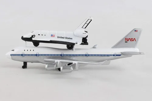 Miniatura 5 de Daron Space Mission - Juego de juguetes Boeing 747 y transbordador espacial, auténticas representaciones de naves espaciales, juegos empaquetados