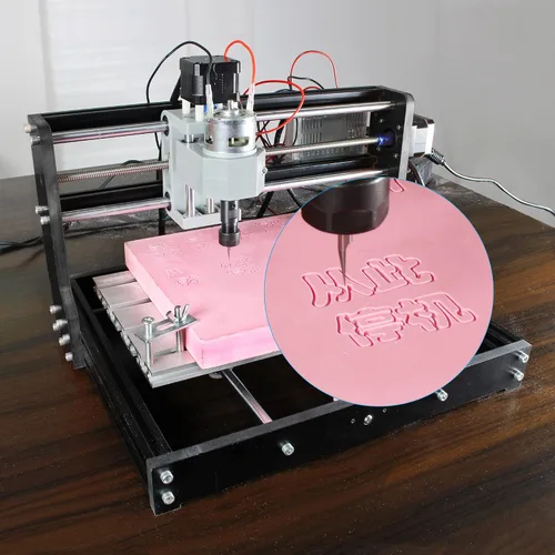 Miniatura 2 de RATTMMOTOR 3018-PRO DIY CNC Router Kit+GRBL controlador fuera de línea, 3 ejes Hobby CNC Router Machine, plástico acrílico PVC PCB madera mini