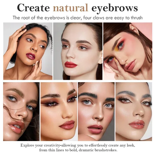 Miniatura 7 de Lápiz de cejas marrón claro, lápiz de cejas Microblading a prueba de manchas con punta de microhorquilla mejorada, lápiz de microblading impermeable