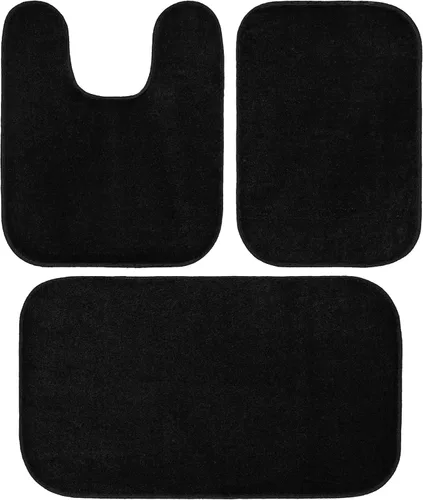 Miniatura 37 de Garland Rug Gramercy - Alfombra de baño rectangular lavable de polipropileno de felpa de 20 x 34 pulgadas, color azul lavabo, suave, absorbente