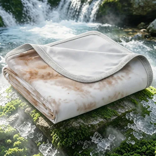 Miniatura 14 de Manta de enfriamiento EMME 50"x70", Mantas de enfriamiento Q-Max 0.5 para personas que duermen con calor, Manta de verano de hielo para sudores