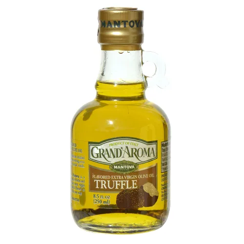 Mantova Grand'Aroma Aceite de oliva virgen extra con sabor a trufa, fabricado en Italia, prensado en frío, 100% natural, aceite de cocina saludable