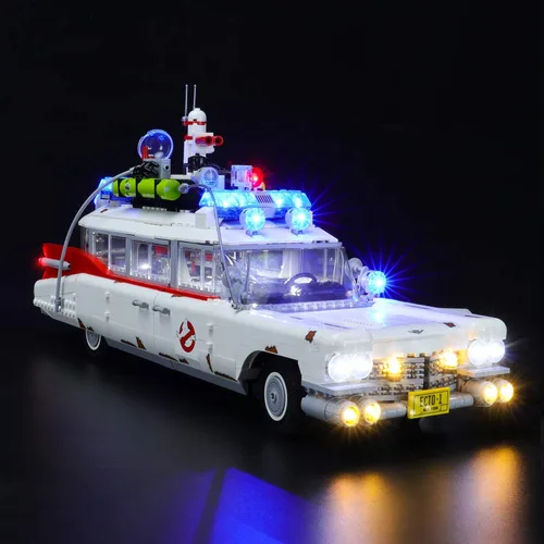 Miniatura 2 de Lightailing Juego de luces para modelo de bloques de construcción (ECTO-1) - Kit de luz LED compatible con Lego 10274 (no incluye el modelo)