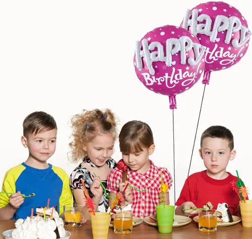 Miniatura 3 de 4 globos grandes de papel de aluminio redondos de 31 pulgadas para niñas y mujeres Azul