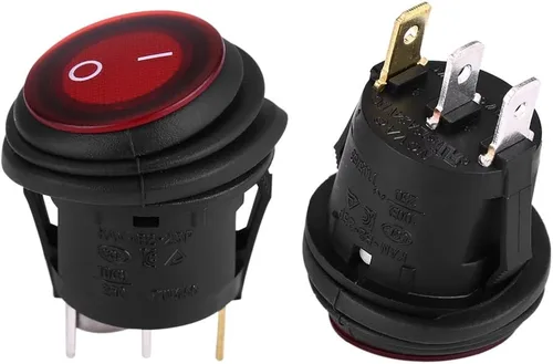 Miniatura 2 de Interruptor basculante de 3 pines, 220 V, 2 unidades, 12 V, 20 A, 3 pines, resistente al agua, interruptor basculante de 220 V, para automóvil