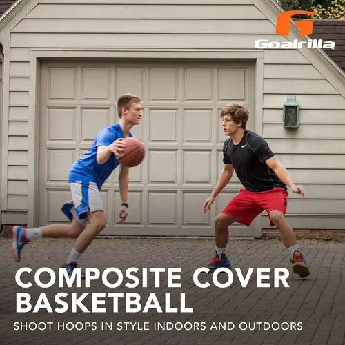 Miniatura 3 de Goalrilla Baloncesto para hombre de tamaño reglamentario para interior/exterior con cubierta compuesta y durabilidad increíble, talla 7