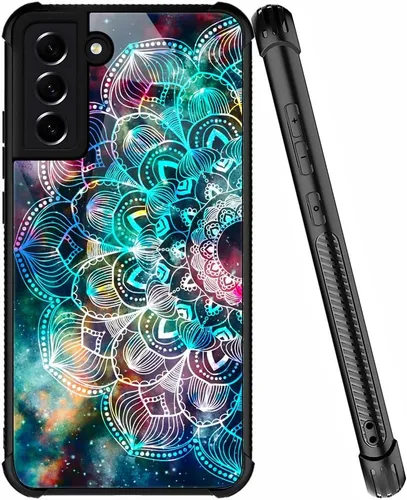 Miniatura 11 de ZHEGAILIAN Funda compatible con Samsung Galaxy S22 Ultra, funda de vidrio orgánico para niñas, mujeres y hombres, diseño de cuatro esquinas, Cabeza