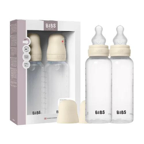 Miniatura 18 de BIBS Biberón para bebé 5 oz / 150 ml de goma natural de látex con pezón - Anti-cólico, libre de BPA, pezón redondo, flujo lento, ligero y fácil