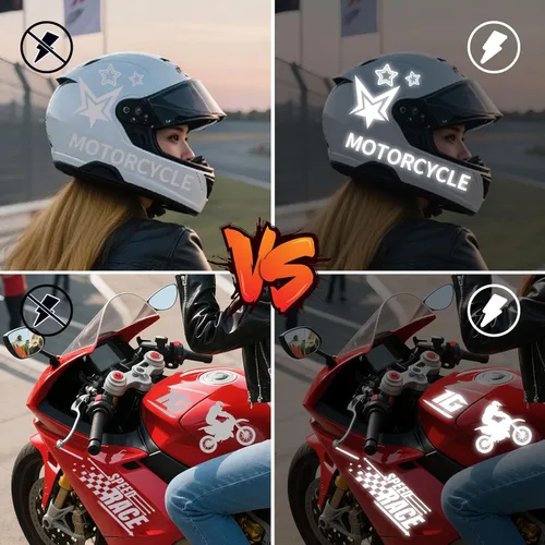 Miniatura 5 de TECKWRAP Vinilo adhesivo cromado plateado reflectante para manualidades, adhesivos, bicicletas, motocicletas, cascos, buzones, cinta reflectante, 1