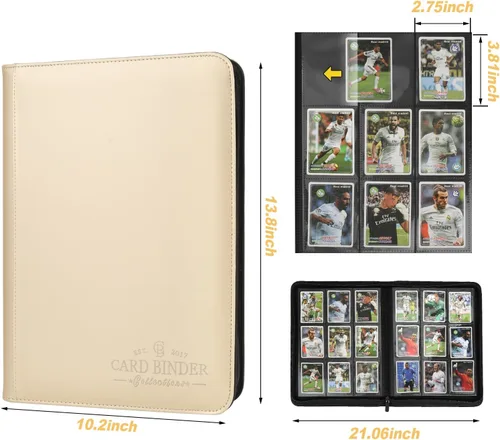 Miniatura 4 de Carpeta de Cartas Coleccionables, Carpeta Álbum de Colección de Cartas con 540 Bolsillos de Carga Lateral, Carpeta de Álbum de Cartas Coleccionables