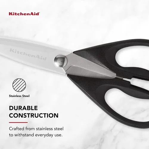 Miniatura 7 de KitchenAid Cortador de frutas clásico, tijeras con funda protectora, acero inoxidable, 8.72 pulgadas