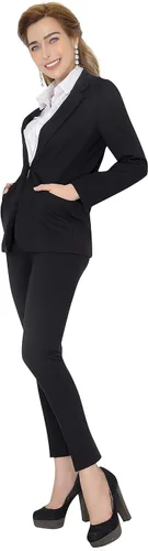 Miniatura 6 de Marycrafts - Conjunto de pantalón y blazer de negocios para mujer