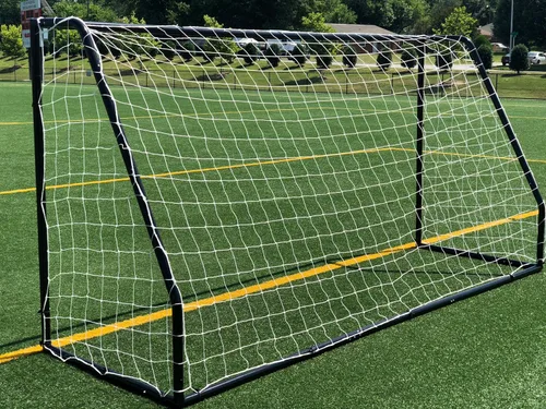 Miniatura 5 de AYSO - Portería de fútbol de tamaño reglamentario juvenil Premier de 12 x 6 pies con red resistente a la intemperie de 0.157 in. Marco con Negro
