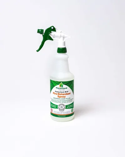 Flamecheck M-111 Spray ignífugo (cuarto de galón) Clase A, no tóxico y fácil de usar en tela, madera, cortinas de escenario y otras superficies