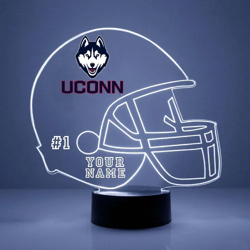 Miniatura 18 de Lámpara nocturna con señal LED personalizada de casco de fútbol de la Universidad de Alabama Crimson Tide con nombre o imagen personalizada