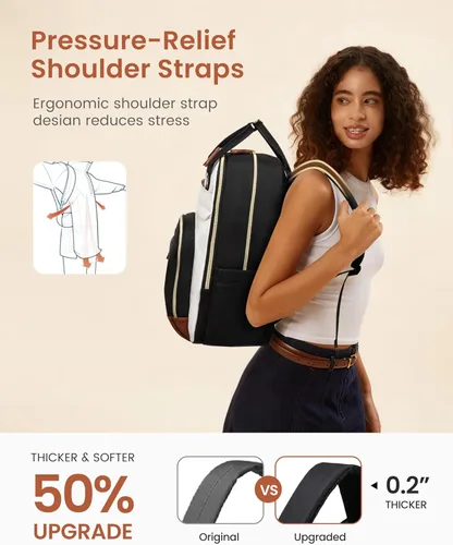 Miniatura 5 de LOVEVOOK Mochila para mujer, mochila para laptop de 15.6 pulgadas, mochilas escolares, bolsa antirrobo, bolsa antirrobo impermeable