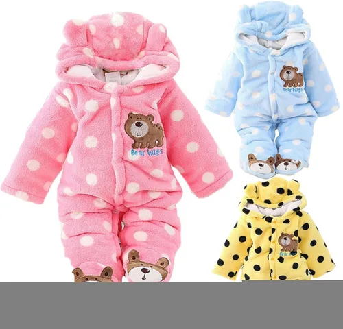 Miniatura 4 de Gaorui Traje de bebé recién nacido, con capucha, abrigo de invierno, ropa para niños pequeños