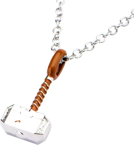 Miniatura 2 de Marvel Comics Thor Hammer - Collar con colgante unisex chapado en plata para adultos Joyería con licencia oficial talla única THORHAMPNK01B Metal