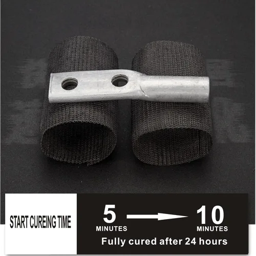 Miniatura 5 de Kit de reparación de fibra de vidrio para tubo de escape automotriz, envoltura de reparación 4" X 15 pies (1 rollo)
