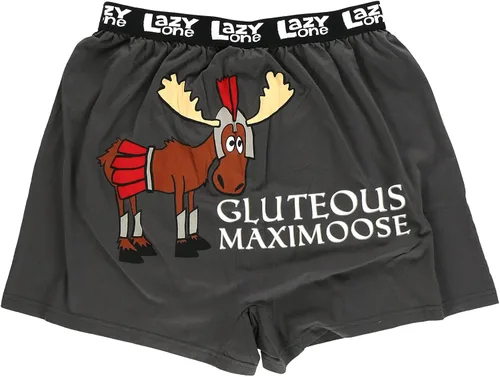 Miniatura 91 de Lazy One Divertidos boxers de animales, ropa interior humorística, novedosos pantalones cortos, regalos de broma para hombres