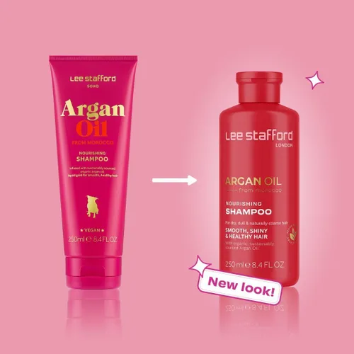 Miniatura 5 de Lee Stafford Champú hidratante Colección de aceite de argán – Lo mejor para el cabello teñido y opaco para reparar e hidratar para un brillo suave