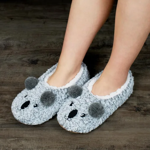 Miniatura 2 de cosyone1997 Lindas pantuflas de animales para niños, niñas y mujeres, calcetines de casa mullidos con suela antideslizante suave, regalos únicos