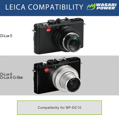 Miniatura 2 de Wasabi Power Batería para Leica BP-DC10 y Leica D-Lux 5, D-Lux 6, D-Lux 6 G-Star