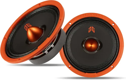 Miniatura 10 de MX80P1 - Altavoz de rango medio de 8 pulgadas, tapa antipolvo roja, 480 W máximo, 4 ohmios, altavoces de puerta de audio de alta calidad para coche