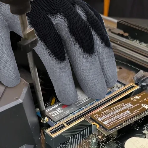 Miniatura 4 de Guantes de trabajo antiestáticos para PC Building, 2 pares, finos y ligeros guantes de trabajo multiusos.