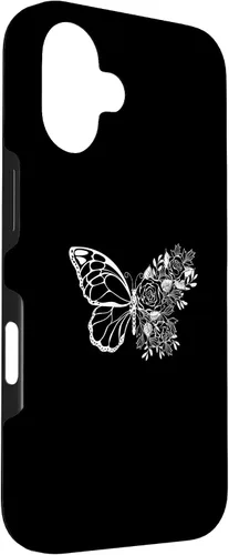 Miniatura 3 de Butterfly with Flowers Design Butterflies Flower Lover Case for iPhone 16