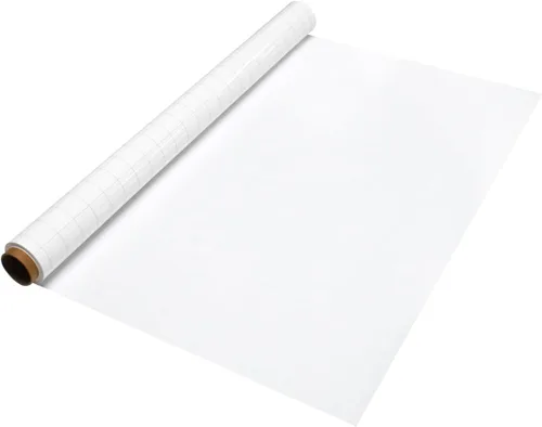 Miniatura 9 de Paquete de 15 hojas estáticas de borrado en seco, papel tapiz de pizarra blanca de 31.5 x 24 pulgadas, adhesivo de borrado en seco para pared