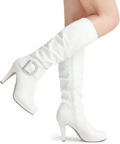 Miniatura 4 de DREAM PAIRS Botas de mujer de tacón alto y caña alta