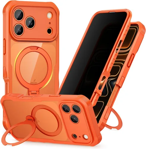 Miniatura 103 de CENHUFO Funda de privacidad para iPhone 11 Pro, funda de cuerpo completo con protector de pantalla de privacidad de vidrio templado 9H integrado