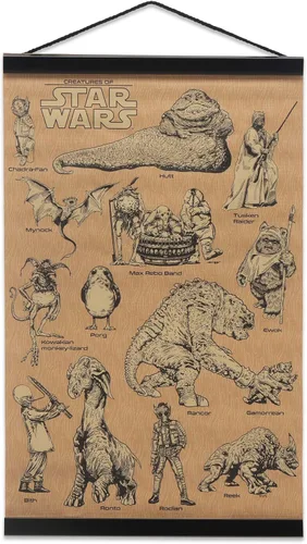 Miniatura 10 de Disney Star Wars: The Mandalorian Baby Yoda Force es fuerte con este pequeño colgante de madera decoración de pared - Grogu, el niño Negro