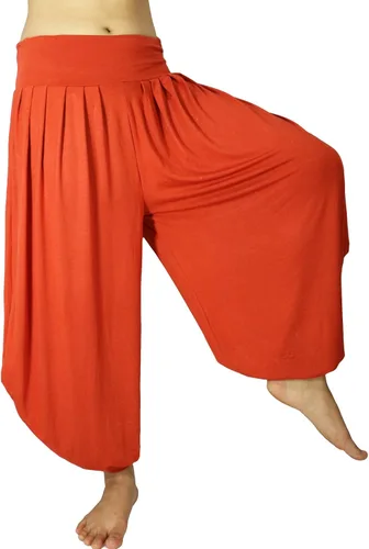 Miniatura 7 de Lovely Creations Pantalones holgados con cintura elástica y harem Aladdin para mujer