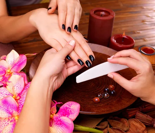 Miniatura 7 de Kit de herramientas para el cuidado de uñas, juego de 14 limas de uñas, bloque de amortiguador, esponja pulida, pinza de cutícula y empujador