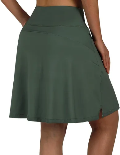 Miniatura 33 de ANIVIVO Faldas pantalón para mujer de 20 pulgadas de longitud a la rodilla, faldas deportivas de pickleball para tenis, golf y pickleball