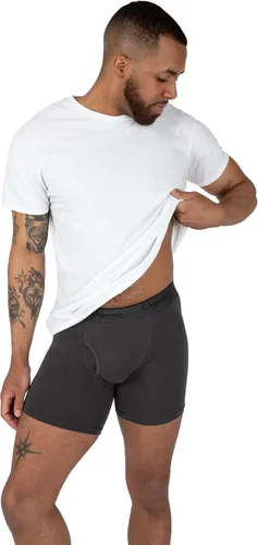 Miniatura 5 de Calzoncillos tipo bóxer para hombre, frescos, suaves, elásticos, éticos, paquete de 3
