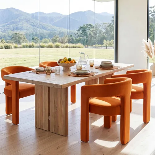 Miniatura 3 de Modern Barrel - Silla de comedor tapizada con brazos, cómoda silla auxiliar de terciopelo para sala de estar, oficina en casa, recepción