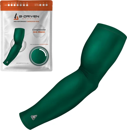 Miniatura 23 de B-Driven Sports Manga de Compresión Pro-Fit para Brazo - Deportes Atléticos Baloncesto, Fútbol, Sóftbol, Carrera, Juegos, - nan (1 unidad)